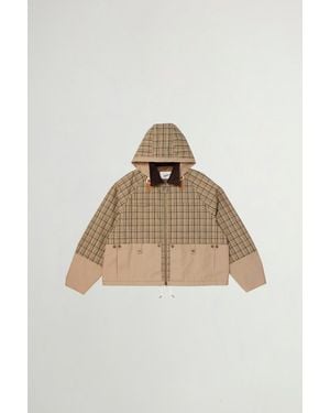 Woolrich Madras Heritage Jacke Aus Einer Baumwoll-Nylon-Mischung Braun Größe - Natur