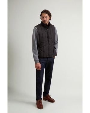 Woolrich Herren Steppweste Aus Mikrofaser Schwarz Größe - Blau