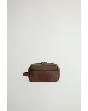 Woolrich Necessaire Für Die Reise Aus Gewachstem Gewebe Aus Reiner Baumwolle Grün Größe - Mehrfarbig