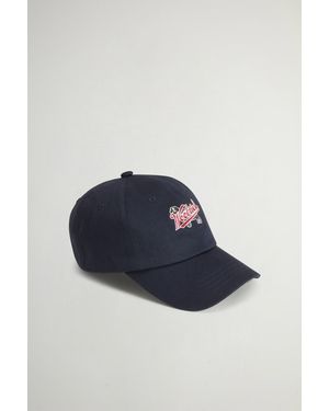 Woolrich Baseballpet Van Keperstof Van Puur Katoen Blauw Grootte