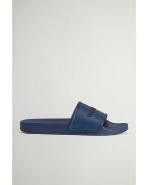 Woolrich Rubberen Instapsandalen Blauw Grootte