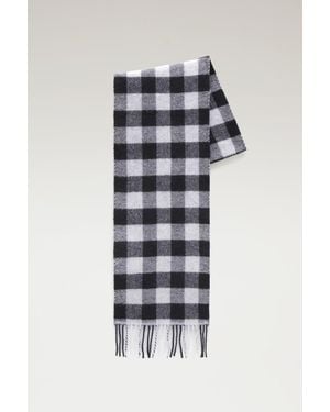 Woolrich Wollen Blend Ruitpatroon Sjaal Grootte - Meerkleurig