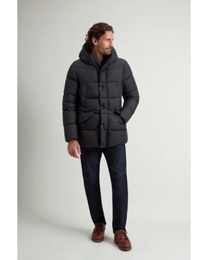 Woolrich Cloud-Parka Van Microvezel Zwart Grootte - Blauw