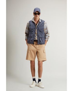Woolrich Bodywarmer Van Olmetex-Nylon Blauw Grootte