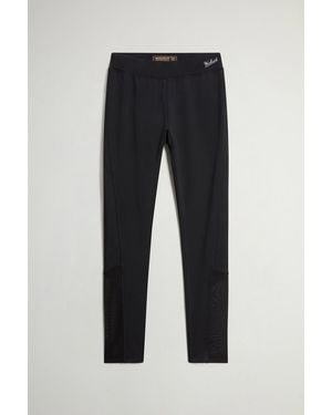 Woolrich Legging Van Stretch-Interlock Zwart Grootte