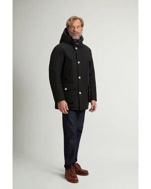 Woolrich Arctic Parka Van Ramar Cloth Zwart Grootte - Blauw