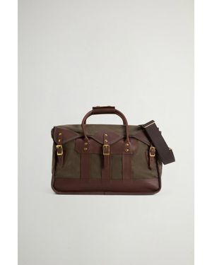 Woolrich Overland Reisetasche Mit Einsätzen Aus Leder Grün Größe - Braun