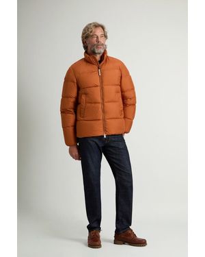 Woolrich Cloud-Donsjack Van Microvezel Bruin Grootte - Blauw