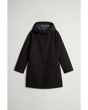 Woolrich Waterdichte Parka Van Light Stretch Zwart Grootte