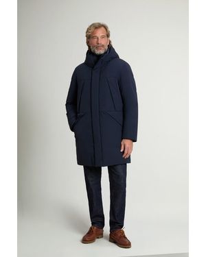Woolrich Herren Teton Parka Aus Stretch-Nylon Matt Blau Größe