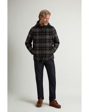 Woolrich Jack Van Wolmix Met Capuchon En Rits Grootte - Zwart
