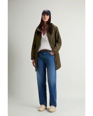 Woolrich Parka Van Light Ramar Groen Grootte - Blauw