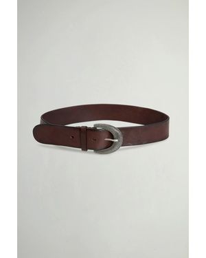 Woolrich Damen Ledergürtel - Braun