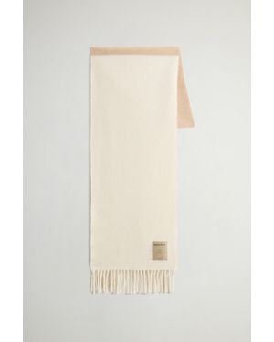 Woolrich Sjaal Van Zuivere Wol Met Franjes Grootte - Naturel