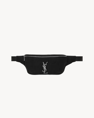Saint Laurent Cassandre Crossbody Bag De Lona Y Piel - Negro