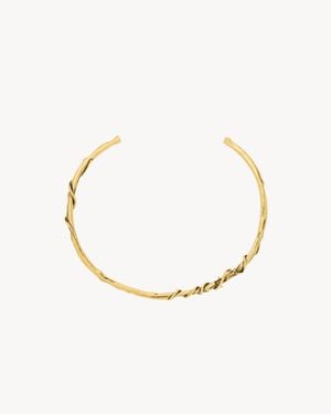 Saint Laurent Collar De Torques Cassandre Con Morera De Metal - Neutro