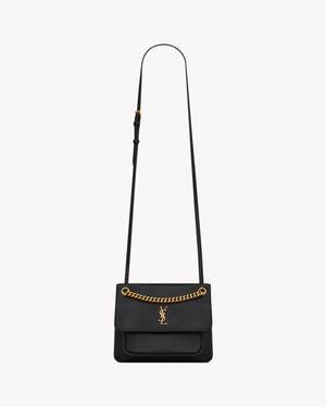 Saint Laurent Niki Baby De Piel De Cordero Lisa - Blanco