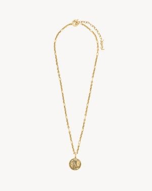 Saint Laurent Collar Con Medallón Cassandre De Metal - Neutro