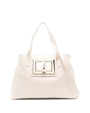 Love Moschino Liebe Moschino leichte Beige drehen Verschluss Handtasche - Natur