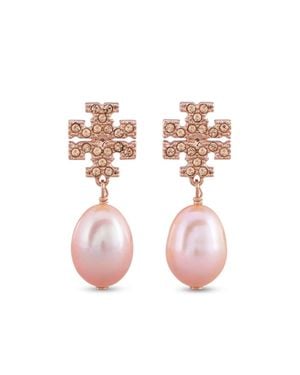 Tory Burch Roségold-Perlenarmband - Pink