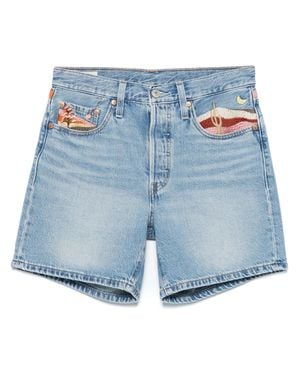 Levi's 501 Original High-Rise Jeansshorts - Blau