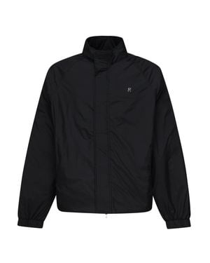 Represent Schwarze Steppjacke Mit Trichterkragen