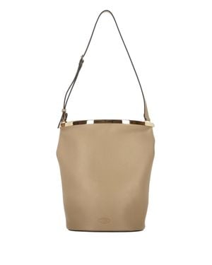 Tod's Schultertasche Aus Kalbsleder - Weiß