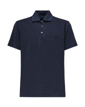 Fay Polohemd Aus Jersey - Blau