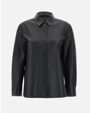 Theory Schwarze Lederjacke