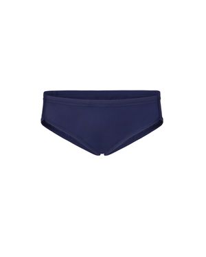 DSquared² Marineblaues Logo-Midi-Badeanzugkleid