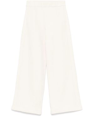 Max Mara Pure Weiße Reine Weite Hose