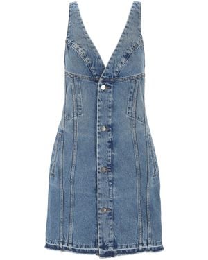Stella McCartney Hellblau, stürzende V -Halskleid