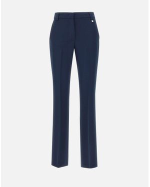 Liu Jo Marineblaue Cady-Crepe-Hose