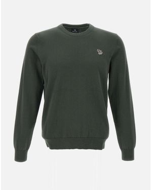 Paul Smith Grüner Bio-Baumwollpullover