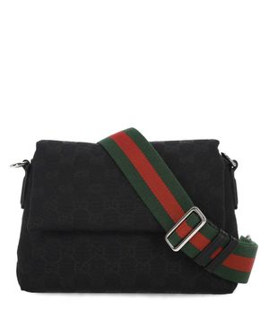 Gucci Gg Monogramm Umhängetasche - Schwarz