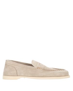 John Lobb Pace Kalbsvelours Slipper - Natur