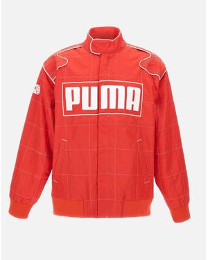PUMA Roter Rennfahrerjacke