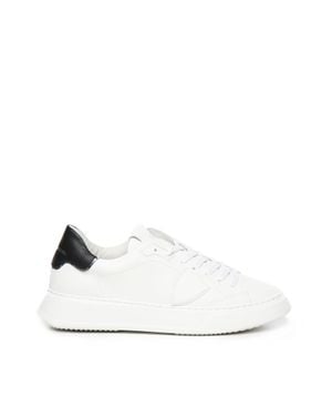 Philippe Model Tempel Kalbsleder Sneakers - Weiß