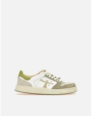 Premiata Quinn7328 Ledersneaker - Natur