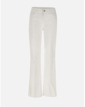 Liu Jo Weiße Bootcut-Schlagjeans