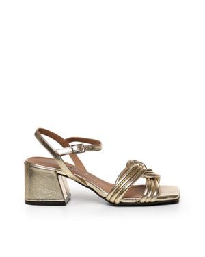 Carmens Tragen Sie Twist Knot High Heel Sandalen - Natur