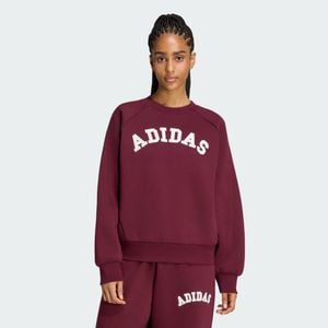 adidas Felpa Girocollo 3-Stripes - Rosso
