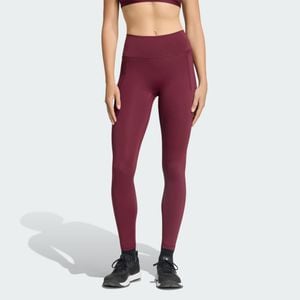 adidas Leggings Lunghi Da Allenamento Optime - Rosso