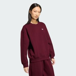 adidas Felpa Essentials Crew Long Fleece Os - Rosso