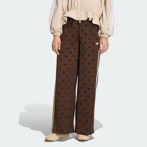 adidas Pantaloni Di Raso A Pois A Gamba Larga - Marrone