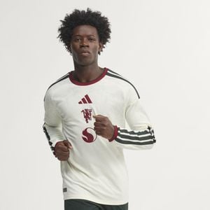 adidas Maglia Third Authentic Longsleeve Manchester United Fc 26/27 - Bianco