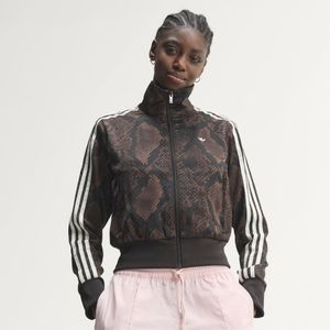 adidas Giacca Da Allenamento Satin Snake Print Firebird - Nero