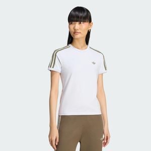 adidas T-Shirt Slim 3-Stripes - Bianco