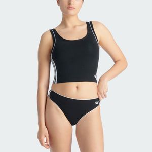 adidas Tanga Adicolor Comfort Flex Cotton Underwear - Nero