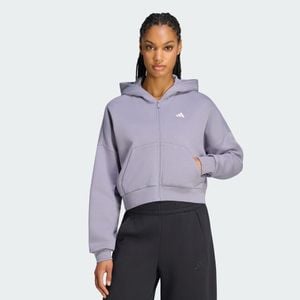 adidas Giacca Da Allenamento Con Cappuccio 3 Stripes Studio - Viola